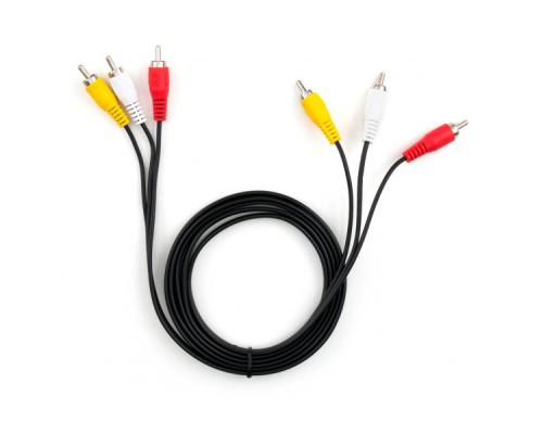 Кабель мультимедійний 3RCA to 3RCA 1.8m Vinga (VCP3RCA1.8)