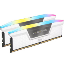 Модуль пам'яті для комп'ютера DDR5 32GB (2x16GB) 5200 MHz Vengeance RGB White Corsair (CMH32GX5M2B5200C40W)