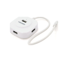Концентратор VEGGIEG USB-C 4xUSB 2.0 0.2m white (YT-TC-V-C242)