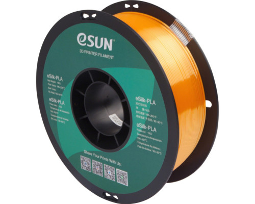 Пластик для 3D-принтера eSUN ePLA-Silk 1,75mm 1kg DARK YELLOW (EPLA-SILK-P175DY1)