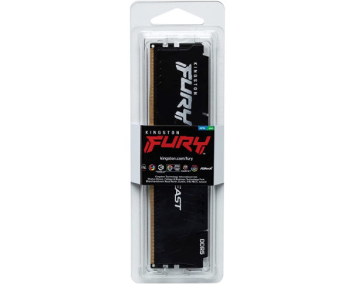 Модуль пам'яті для комп'ютера DDR5 32GB 5200 MHz Fury Beast Black Kingston Fury (ex.HyperX) (KF552C40BB-32)