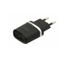 Зарядний пристрій HOCO C12 Smart dual USB charger Black (6957531063094)