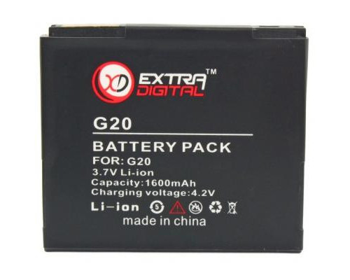 Акумуляторна батарея Extradigital HTC G20 (1600 mAh) (BMH6386)