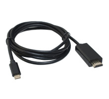 Кабель мультимедійний USB-C to HDMI M 1.8m black Patron (CAB-PN-TYPC-HDMI-1.8)
