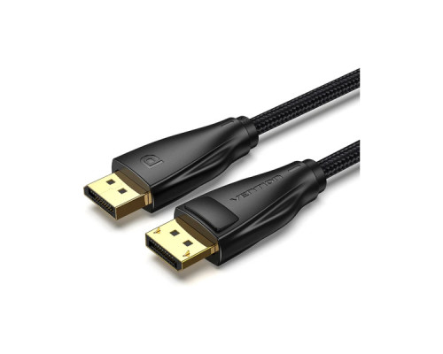 Кабель мультимедійний DisplayPort M to DisplayPort M 2.0m 8K60Hz black Vention (HCCBH)