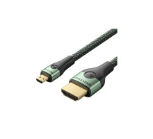 Кабель мультимедійний HDMI M to HDMI micro M 1.0m V2.0 8K 60Hz green VENTION (AGKGF)