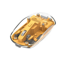 Мишка XO M12 Wireless Transparent/Yellow (M12 Yellow)