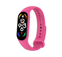 Ремінець до фітнес браслета BeCover Silicone для Xiaomi Mi Smart Band 7 Hot Pink (707490)