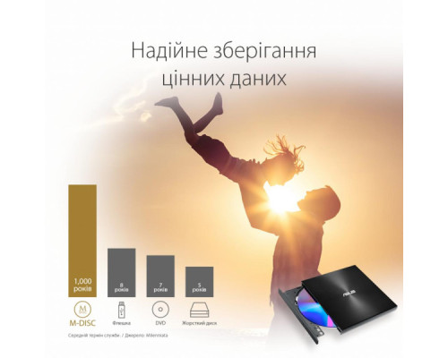 Оптичний привід DVD-RW ASUS SDRW-08U7M-U/BLK/G/AS (90DD01X0-M29000)
