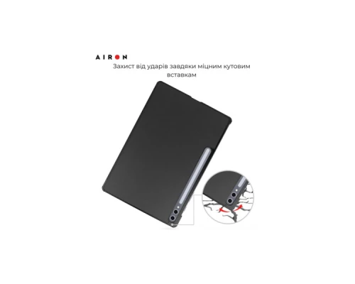 Чохол до планшета AirOn Premium Samsung Galaxy tab S10 Plus 12.4 2024 + film Black (4822356758483) Чохол до планшета AirOn Premium Samsung Galaxy tab S10 Plus 12.4 2024 + film Black (4822356758483)