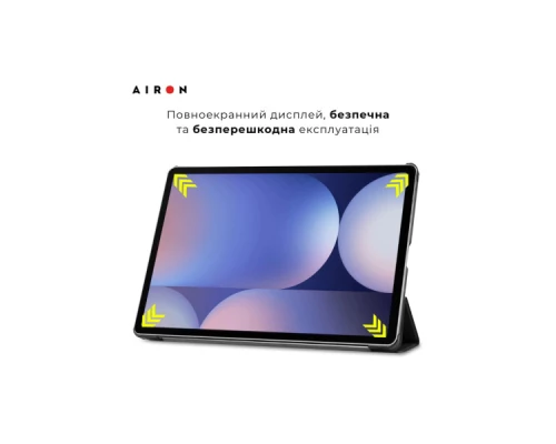 Чохол до планшета AirOn Premium Samsung Galaxy tab S10 Plus 12.4 2024 + film Black (4822356758483) Чохол до планшета AirOn Premium Samsung Galaxy tab S10 Plus 12.4 2024 + film Black (4822356758483)