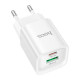 Зарядний пристрій HOCO C147A Charm 1xUSB-C PD20W + 1xUSB QC3.0 White (6942007630276)