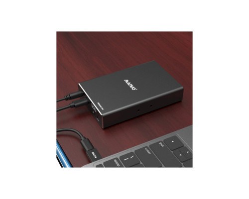 Кишеня зовнішня Maiwo 2*HDD 2.5" SATA/SSD up to 9.5mm USB3.1 GEN2 Type-C, RAID 0,1 (K25272C)