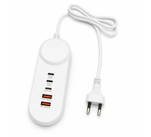 Зарядний пристрій XoKo 2xUSB QC 18W + 2xUSB-C PD35W (XK-QC-505)