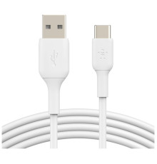 Дата кабель USB 2.0 AM to USB-C 1.0m PVC white Belkin (CAB001BT1MWH)