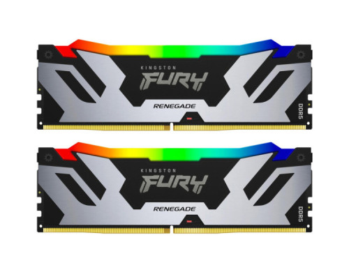 Модуль пам'яті для комп'ютера DDR5 96GB (2x48GB) 6000 MHz Renegade RGB XMP Kingston Fury (ex.HyperX) (KF560C32RSAK2-96)