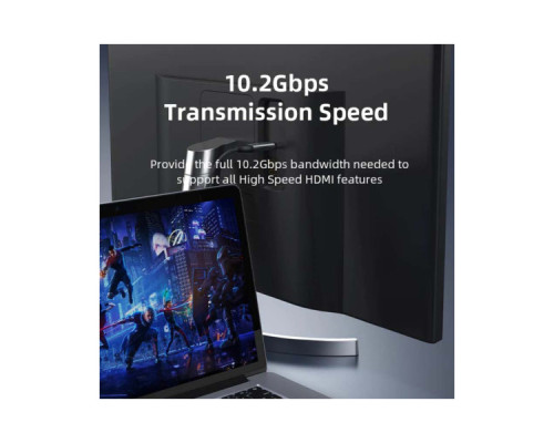Кабель мультимедійний USB-C to HDMI M 3.0m V1.4 4K30Hz Cabletime (CA915378)