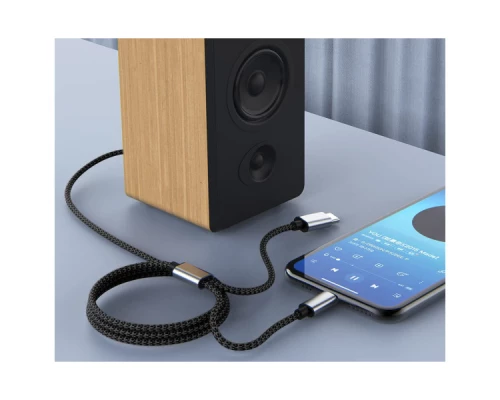 Кабель мультимедійний MH-232 AUX 3.5mm - USB Type-C - Lightning XoKo (XK-MH-232) Кабель мультимедійний MH-232 AUX 3.5mm - USB Type-C - Lightning XoKo (XK-MH-232)
