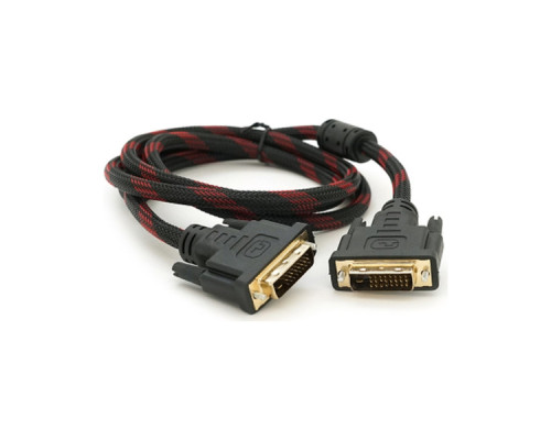 Кабель мультимедійний DVI M to DVI M 1.5m 24+1pin black/red Merlion (YT-DVI(M)/(M)NY/RD-1.5m) Кабель мультимедійний DVI M to DVI M 1.5m 24+1pin black/red Merlion (YT-DVI(M)/(M)NY/RD-1.5m)