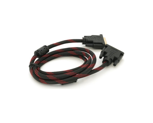 Кабель мультимедійний DVI M to DVI M 1.5m 24+1pin black/red Merlion (YT-DVI(M)/(M)NY/RD-1.5m) Кабель мультимедійний DVI M to DVI M 1.5m 24+1pin black/red Merlion (YT-DVI(M)/(M)NY/RD-1.5m)