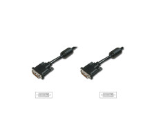 Кабель мультимедійний DVI M to DVI M 3.0m 24+1pin 2560x1600 30Hz black Digitus (AK-320101-030-S)
