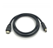 Кабель мультимедійний HDMI to HDMI 1.5m v1.4, OD-7.5mm Merlion (YT-HDMI(M)/(M)HS-1.5m)