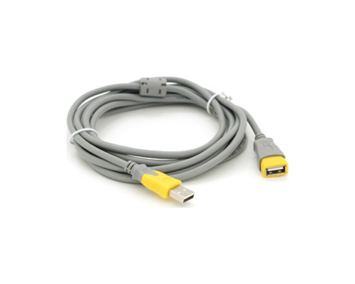 Дата кабель USB 2.0 AM/AF 3.0m ferrite grey yellow V-LINK (YT-AM/AF-3.0GY)