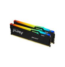 Модуль пам'яті для комп'ютера DDR5 32GB (2x16GB) 5200 MHz Beast RGB XMP Kingston Fury (ex.HyperX) (KF552C40BBAK2-32)