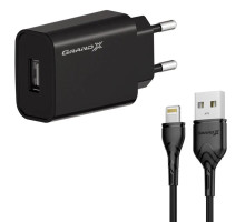 Зарядний пристрій Grand-X GaN USB-C 30W QC3.0 white (CH-390W)