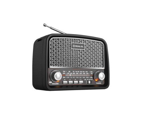 Портативний радіоприймач REAL-EL X-520 Black (EL121800006)
