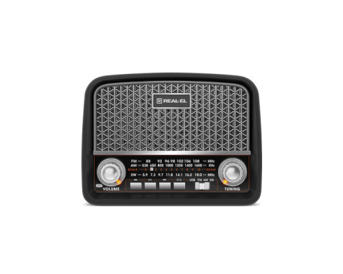Портативний радіоприймач REAL-EL X-520 Black (EL121800006)