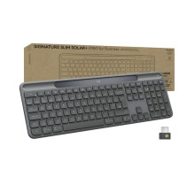 Клавіатура Logitech Slim Solar+ for Business Wireless/Bluetooth Graphite (920-013779)