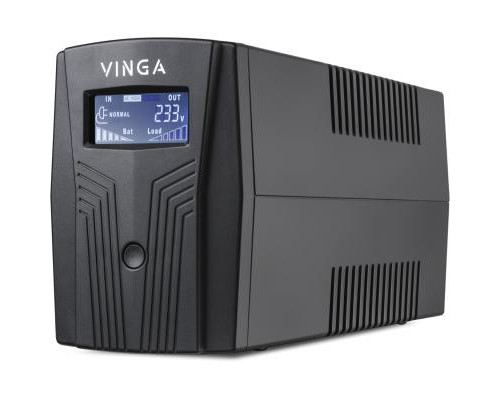 Пристрій безперебійного живлення Vinga LCD 800VA plastic case (VPC-800P)