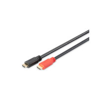 Кабель мультимедійний HDMI M to HDMI M 10.0m 4K Amplifier Digitus (AK-330118-100-S)