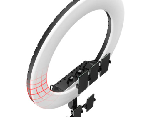Набір блогера RTAKO LED лампа AR-GTB01-18S 18" digital display Ring Light (6942063218661)