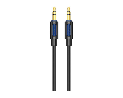 Кабель мультимедійний 3.5mm M to 3.5mm M 1.0m silicone black BOROFONE (6941991114373)