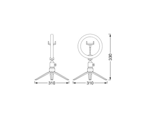 Набір блогера LEDVANCE MOBILE CAMERA LIGHT RING DESKTOP USB (4058075666870)