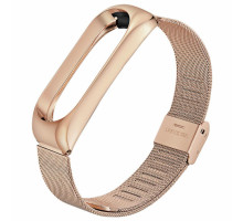 Ремінець до фітнес браслета BeCover Metal для Xiaomi Mi Smart Band 5 Rose Gold (705149)