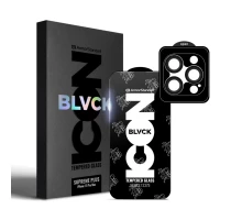Скло захисне Armorstandart Supreme Plus Black Icon Apple iPhone 15 Pro Max (ARM71140)