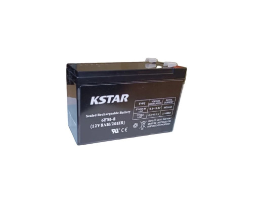 Батарея до ДБЖ Kstar 12V 8Ah (6-FM-8) Батарея до ДБЖ Kstar 12V 8Ah (6-FM-8)
