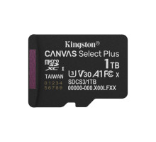Карта пам'яті Kingston 1TB microSDXC class 10 UHS-I U3 V30 A1 Canvas Select Plus (SDCS3/1TBSP)
