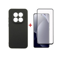 Чохол до мобільного телефона Dengos Carbon + glass Xiaomi Redmi Note 15 Pro 5G Black (DG-KM-186)