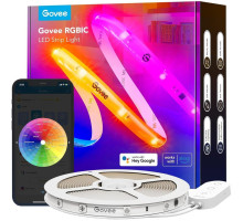 Світлодіодна стрічка Govee H612C S With Protective Coating, 10.0m, RGBICW, WI-FI/Bluetooth, white (H612CCD1)