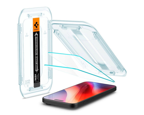 Скло захисне Spigen iPhone 16 Pro Max Glas.tR EZ Fit (2 Pack) (AGL07907)