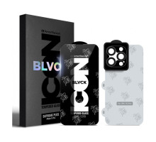 Скло захисне Armorstandart Supreme Set Black Icon Apple iPhone 15 Pro (ARM74187)