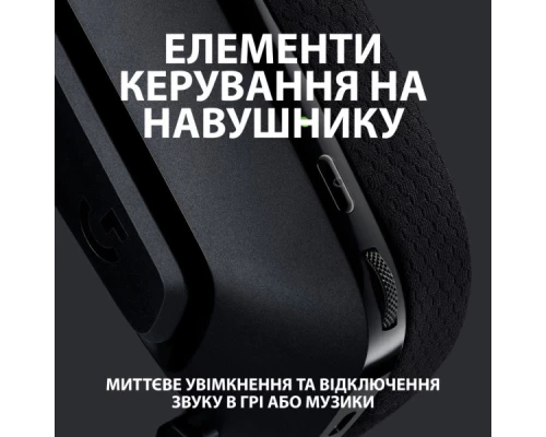Навушники Logitech G535 Lightspeed Wireless Gaming Headset Black (981-000972) Навушники Logitech G535 Lightspeed Wireless Gaming Headset Black (981-000972)