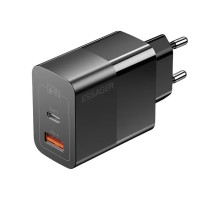 Зарядний пристрій 1xUSB-C + 1xUSB 33W Essager (ECTAC-PCB01-P)