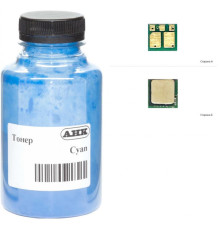 Тонер HP CLJ M180/181 35г Cyan +chip AHK (1505183)
