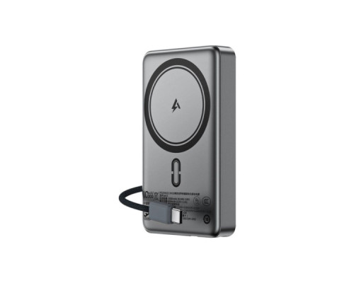 Батарея універсальна Acefast Magnetic Wireless 10000mAh, 22.5W, PD, QC/3.0, QI 15W, M18, Black (6974316284017)