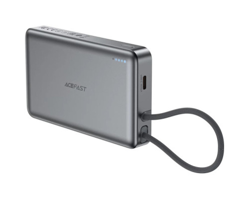 Батарея універсальна Acefast Magnetic Wireless 10000mAh, 22.5W, PD, QC/3.0, QI 15W, M18, Black (6974316284017)